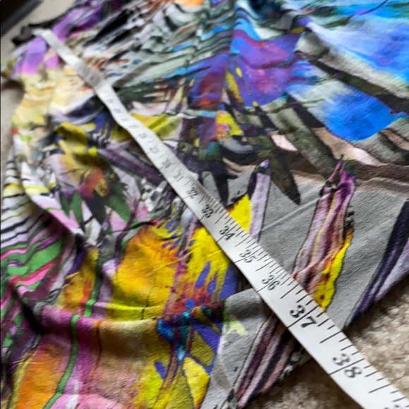 Cartise Colorful Abstract Asymmetrical Shoulder Dress size 4 - Picture 14 of 16